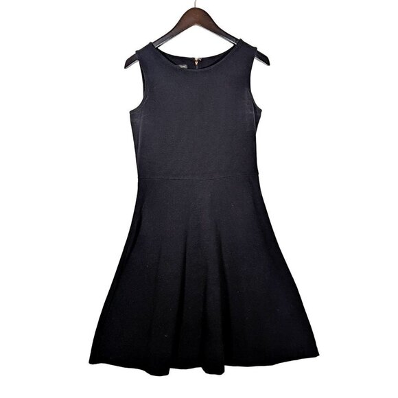 Talbots Size S Ribbed Stretch Cotton Sleeveless Tank Dress Knee Length Basic - Picture 1 of 6
